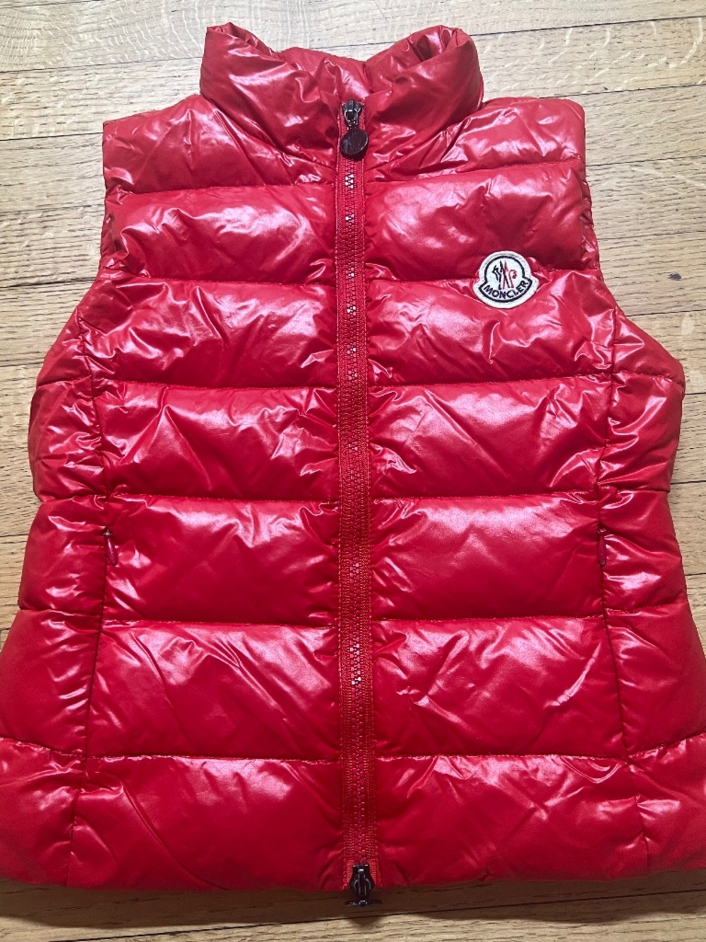 Moncler down vest.